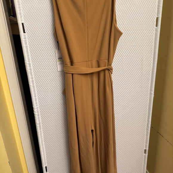 Calvin Klein Sleeveless V-Neck Belted Jumpsuit 18W - Picture 2 of 5